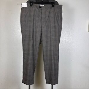 Goodfellow Slim Gray Plaid Trousers Size 38W X 30L
